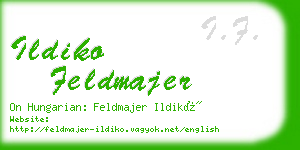 ildiko feldmajer business card